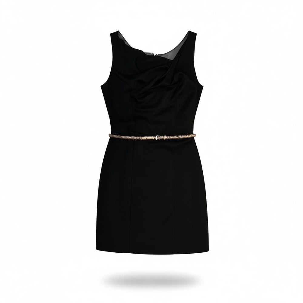 Charlotte Russe Women's Sleeveless Black Dress Belt Size Medium